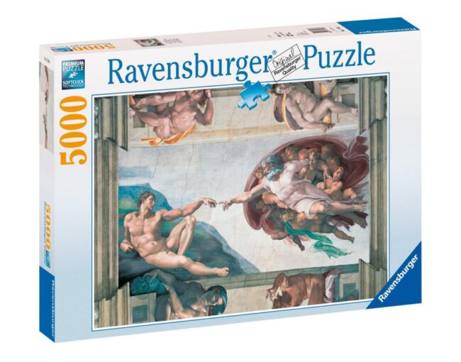 Ravensburger Puzzle: Michelangelo Creation Of Adam (5000pcs) (17408) - Image 2