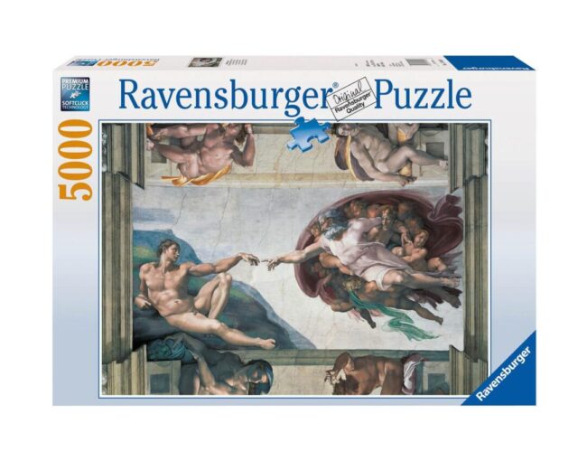 Ravensburger Puzzle: Michelangelo Creation Of Adam (5000pcs) (17408) - Image 3