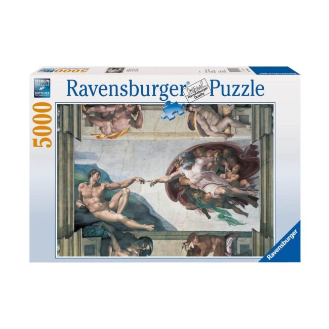 Ravensburger Puzzle: Michelangelo Creation Of Adam (5000pcs) (17408) - Image 3