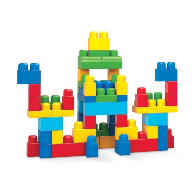 MEGA BLOKS FIRST BUILDERS BIG BUILDING BAG 60pcs BLUE (DCH55) - Image 3