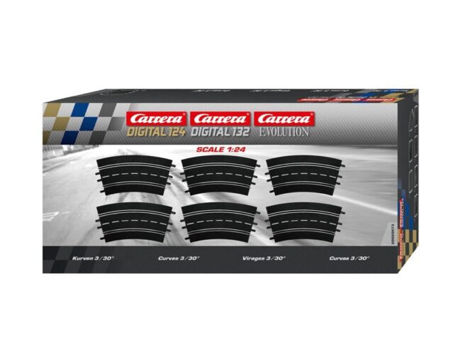 Carrera Slot Accessories - Digital 124/132/Evolution - Curve 3/30° (6) (20020573) - Image 3