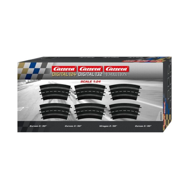 Carrera Slot Accessories - Digital 124/132/Evolution - Curve 3/30° (6) (20020573) - Image 3