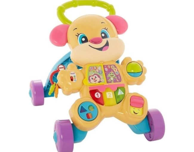 Fisher Price Παίζω και Μαθαίνω - Εκπαιδευτική Στράτα - Ροζ Σκυλάκι (FTC68)