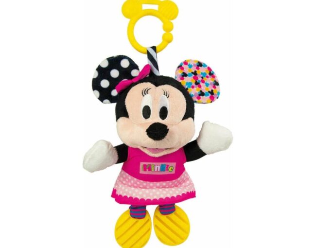 AS Disney Baby Clementoni Minnie First Activities Plush Toy with Teething Ring (1000-17164)