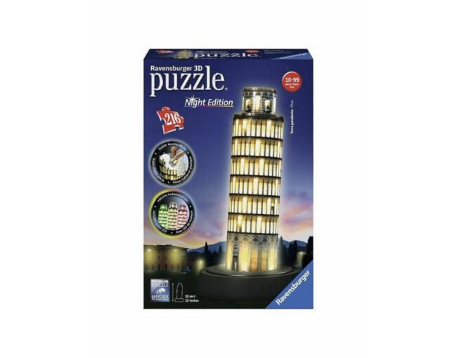 Ravensburger 3D Puzzle: Night Edition Leaning Tower of Pisa (216pcs) (12515)