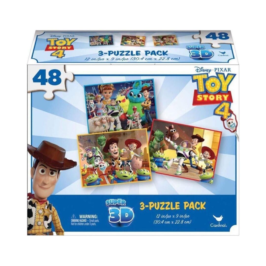 Spin Master Toy Story 4 - 3 Puzzle PackSuper Super 3D (Lenticular) (48pcs x 3) (6052966)