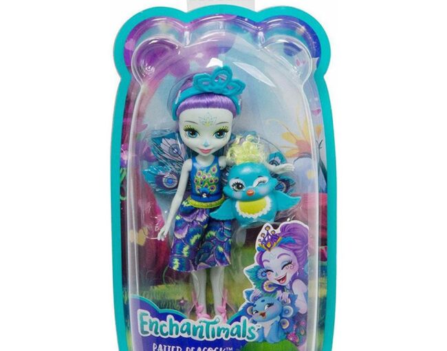 Mattel Enchantimals Mini Doll - Patter Peacock & Flap (FXM74)