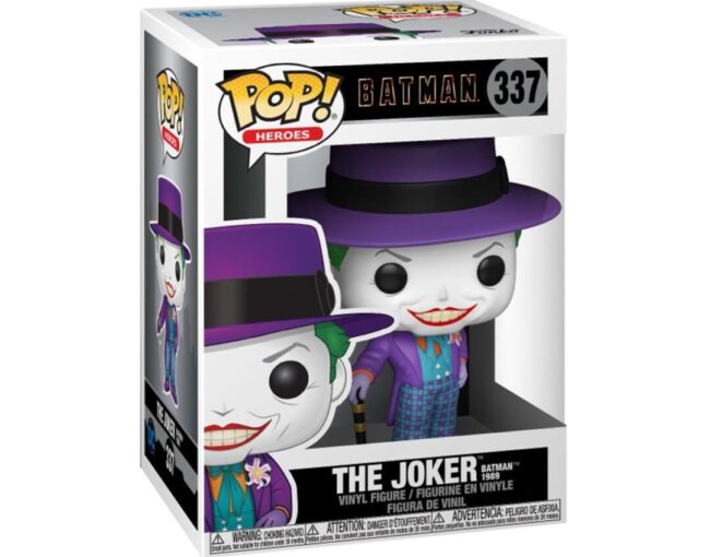 Funko Pop! DC Heroes: Batman 1989 - The Joker* (with Hat-Batman 1989 Movie) #337 Vinyl Figure