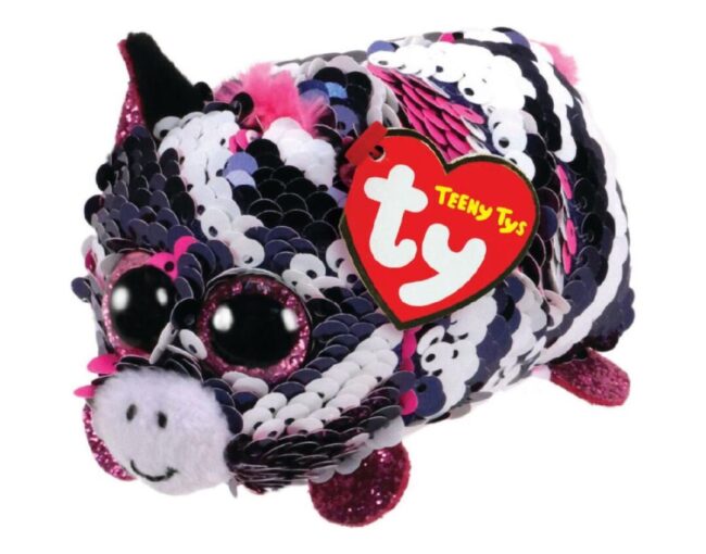 AS Ty Teeny Zoey Seuqin Pink Sebra Plush Toy (4,5cm) (1607-42404)