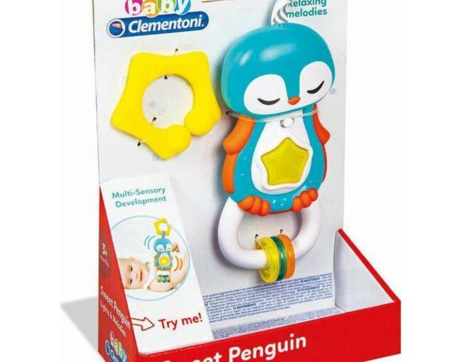 AS Baby Clementoni - Interactive Electronic Rattle Sweet Penguin (1000-17331) - Image 3