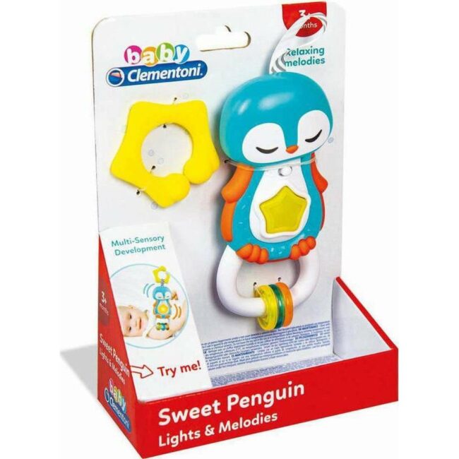 AS Baby Clementoni - Interactive Electronic Rattle Sweet Penguin (1000-17331) - Image 3