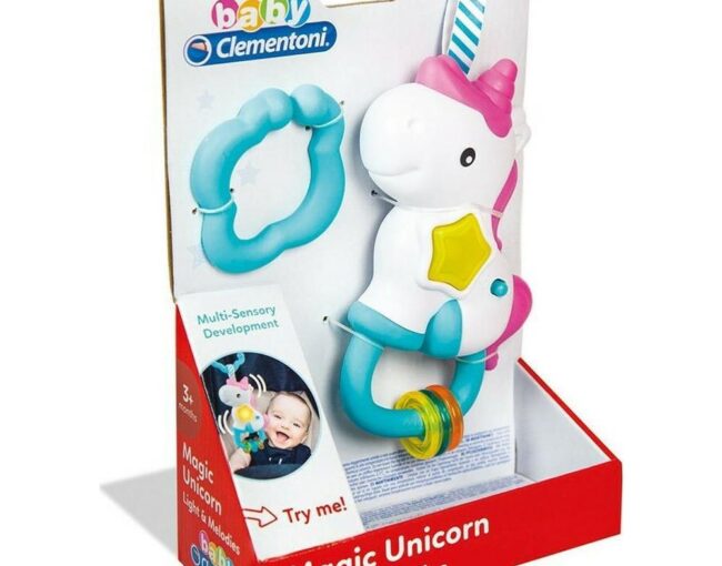 AS Baby Clementoni Interactive Rattle Fun Unicorn Shake & Play (1000-17333)