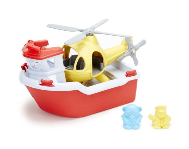Green Toys: Rescue Boat with Helicopter (RBH1-1155)
