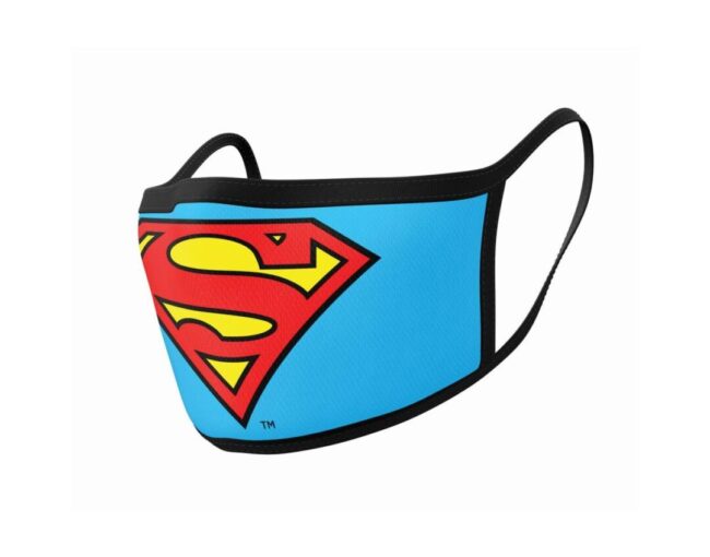 Pyramid DC: Superman (Logo) Mask - 2Pack Face Covers (GP85559) - Image 2