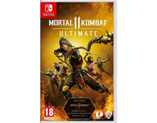 NSW Mortal Kombat 11 - Ultimate Edition (Includes Kombat Pack 1 & 2 + Aftermath Expansion) (Code in a Box)
