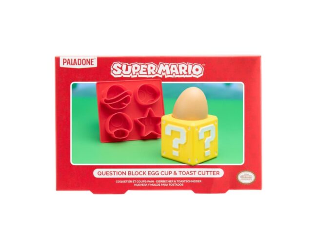 Paladone: Super Mario - Question Block Egg Cup Toast Cutter (PP8378NN) - Image 2