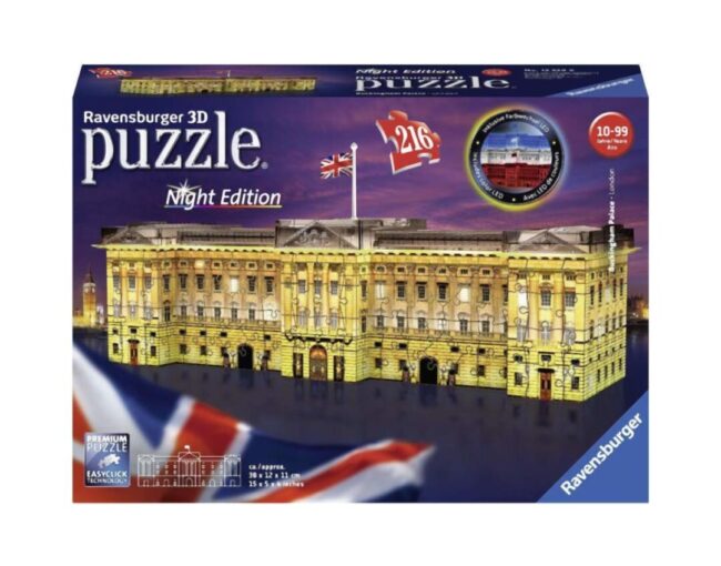 Ravensburger 3D Puzzle Night Edition: Buckingham Palace Night Edition (216pcs) (12529)