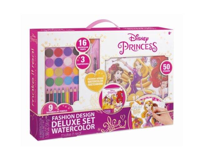 Make it Real Disney Princess: Fashion Design Deluxe Set Watercolor (4252)