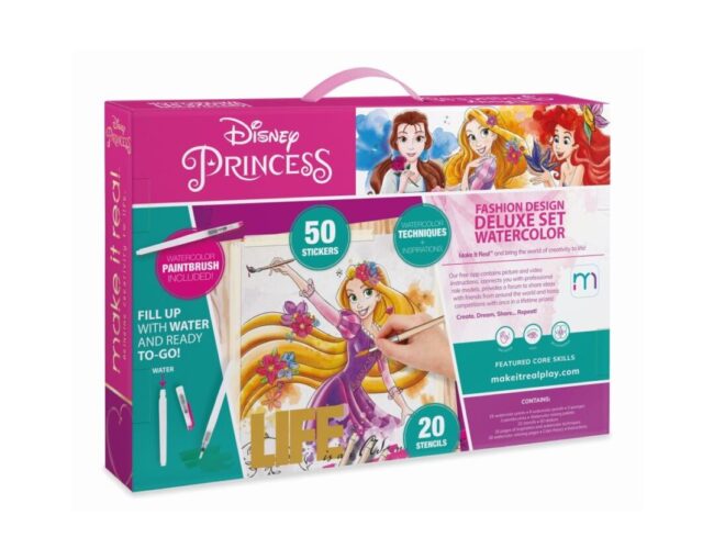 Make it Real Disney Princess: Fashion Design Deluxe Set Watercolor (4252) - Image 2
