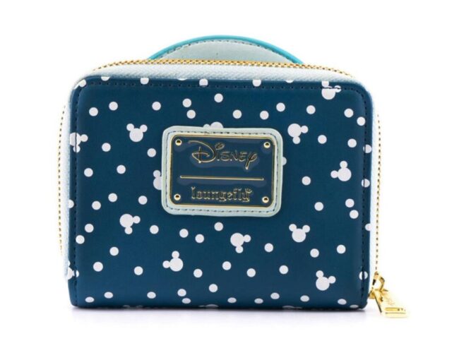 Loungefly Disney Snowman Mickey Minnie Snow Globe Zip Around Wallet (WDWA1786) - Image 2