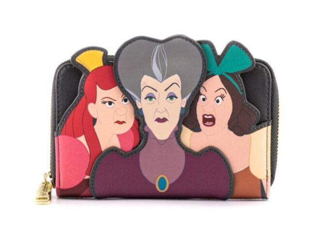 Loungefly Disney Villains Scene Evil Stepmother and Step Sisters Zip Around Wallet (WDWA1854) - Image 2
