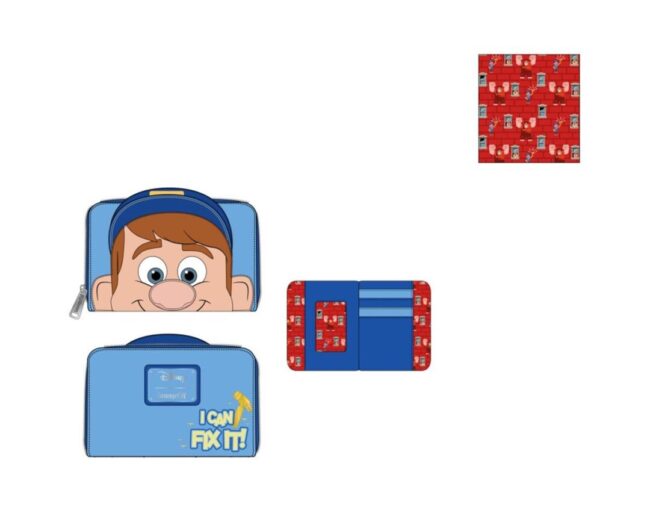 Loungefly Disney Wreck It Ralph Fix It Felix Zip Around Wallet (WDWA1848)