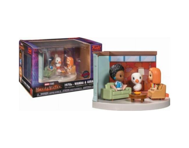 Funko Mini Moments: Marvel Studios WandaVision - 1970s - Wanda & Geraldine (Living Room) (Special Edition) Vinyl Collectibles