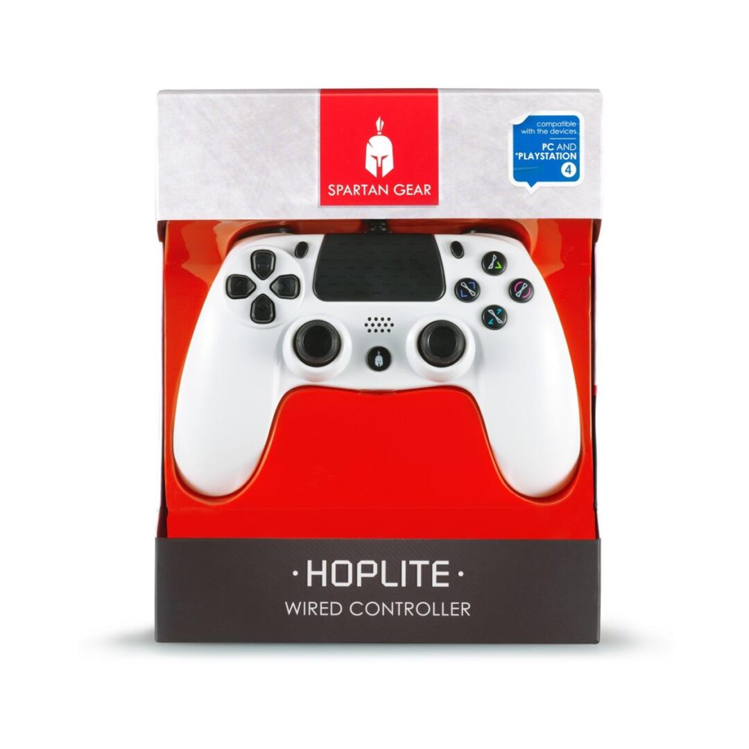 Spartan Gear - Hoplite Wired Controller (compatible with PC and Playstation 4) (colour: White)