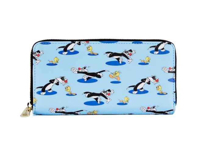 Loungefly Looney Tunest Tweety & Sylvester Aop Zip Wallet (LTWA0005) - Image 2