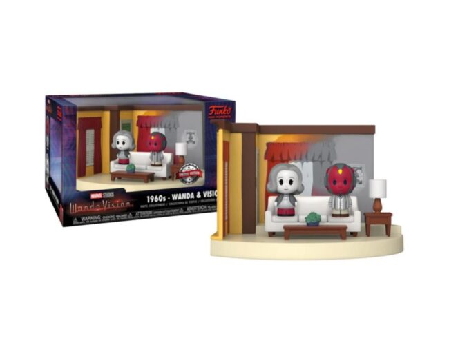 Funko Mini Moments: Marvel Studios WandaVision - 1980s - Wanda & Agnes Living Room (Special Edition) Vinyl Collectibles