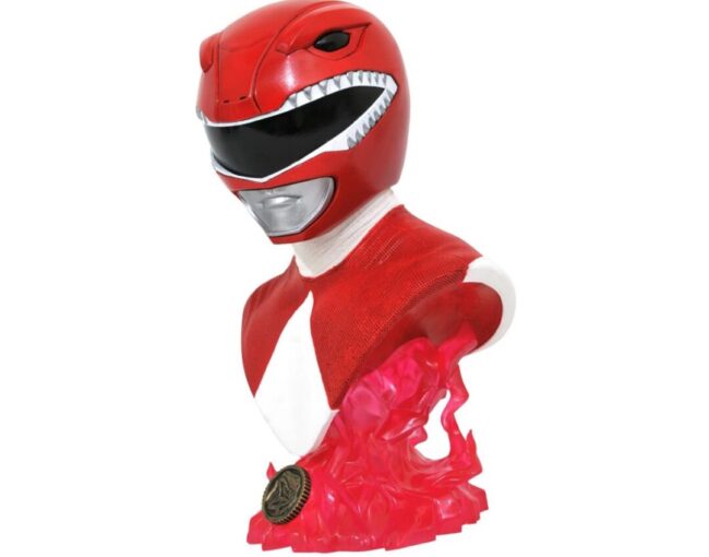 Diamond Legends In 3D: Mighty Morphin Power Rangers - Red Ranger Bust (1/2) (Sep212194) - Image 2