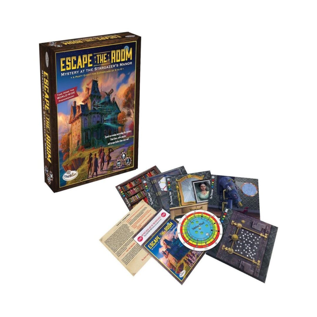 ThinkFun Logic Game: Escape The Room - Mystery at the Stargazers Manor (007351)