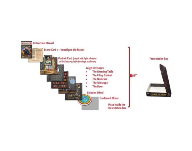 ThinkFun Logic Game: Escape The Room - Mystery at the Stargazers Manor (007351) - Image 2