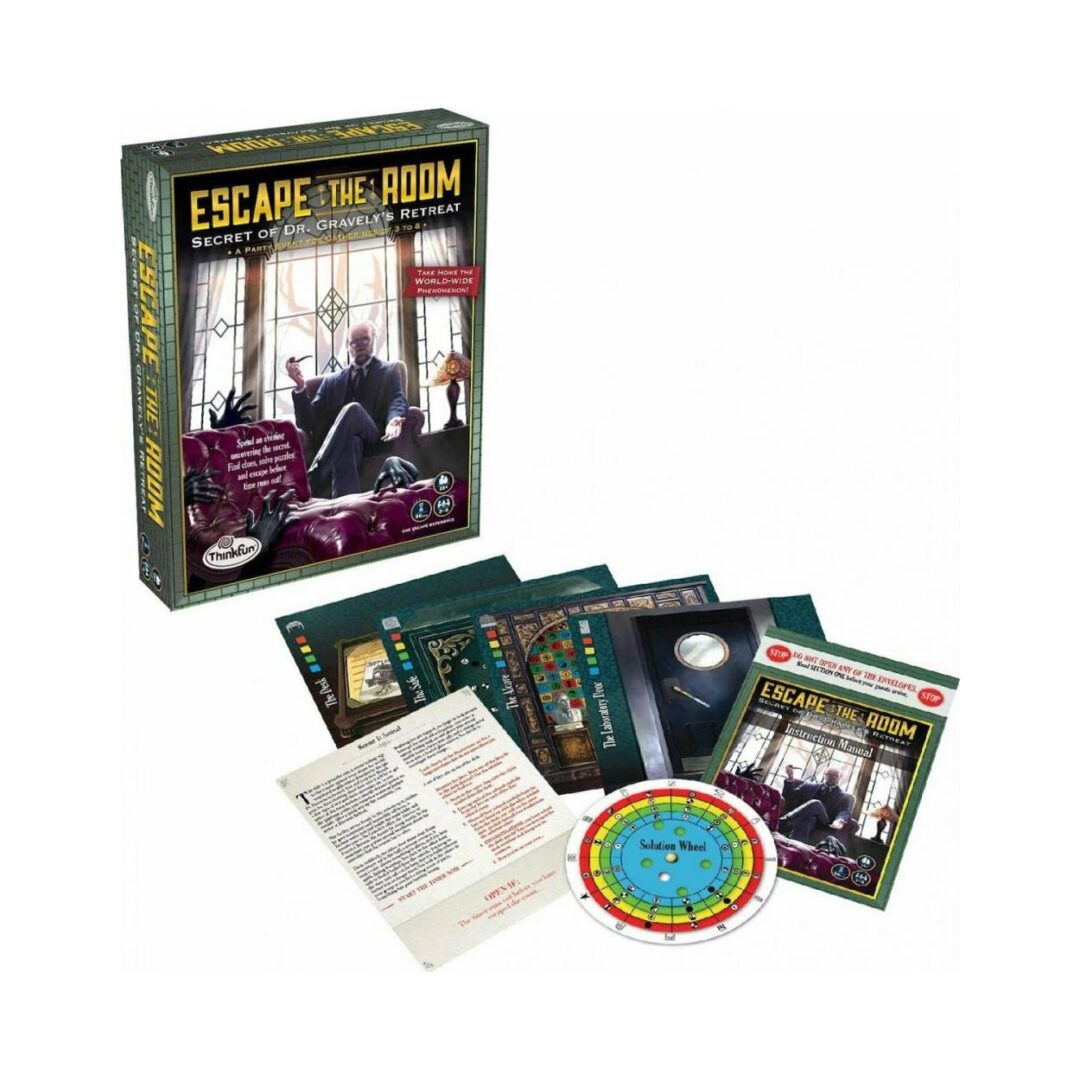 ThinkFun Logic Game: Escape The Room - Secret of Dr. Gravelys Retreat (007352)