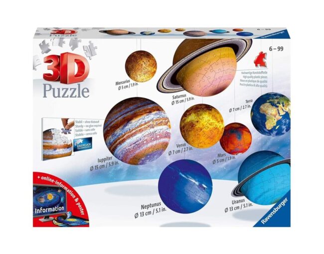 Ravensburger 3D Puzzle: Solar System (522pcs) (11668)