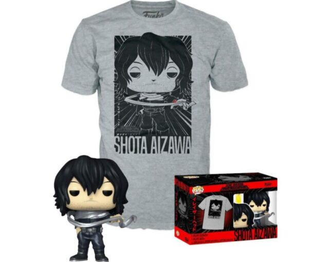 Funko Pop! & Tee (Adult): My Hero Academia - Shota Aizawa Vinyl Figure & T-Shirt (M)