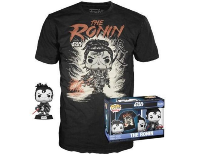 Funko Pop! & Tee (Adult): Disney Star Wars Visions - The Ronin (Special Edition) Bobble-Head Vinyl Figure and T-Shirt (L)