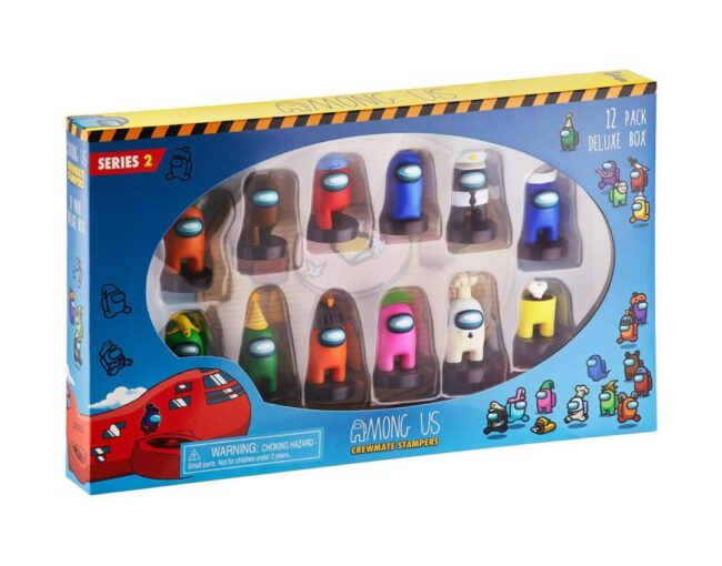 P.M.I. Among Us Crewmate Stampers 12 Pack Deluxe Box 4.5cm (S2) (AU5265)