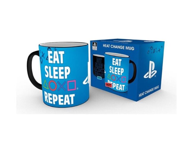 Abysse Playstation - Eat Sleep Repeat Heat Change Mug (320ml) (MGH0071)