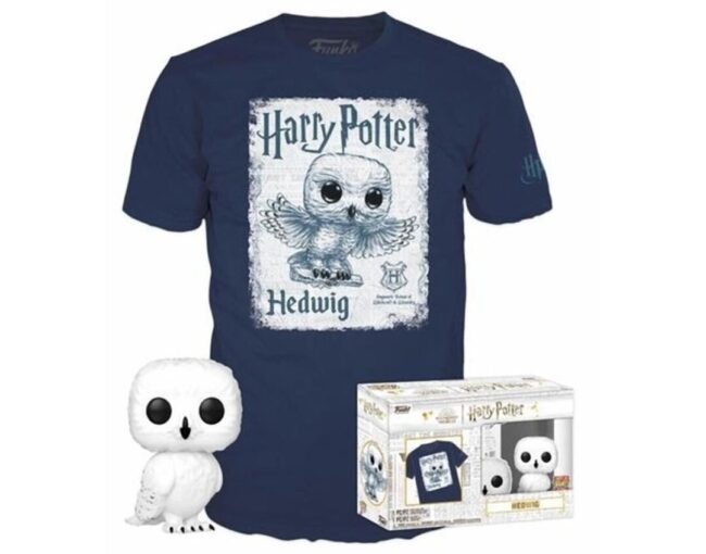 Funko Pop! & Tee (Adult): Harry Potter - Hedwig Vinyl Figure & T-Shirt (S)