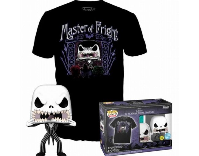 Funko Pop! & Tee (Adult): Disney The Nightmare Before Christmas - Jack Skellington (Glows in the Dark) (Special Edition) Vinyl Figure & T-Shirt (S)