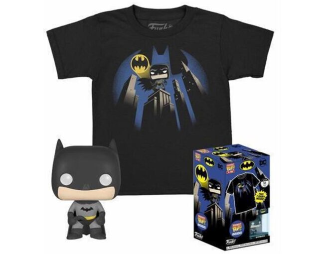 Funko Pocket Pop! & Tee (Child): DC - Batman (Special Edition) Vinyl Figure & T-Shirt (L)