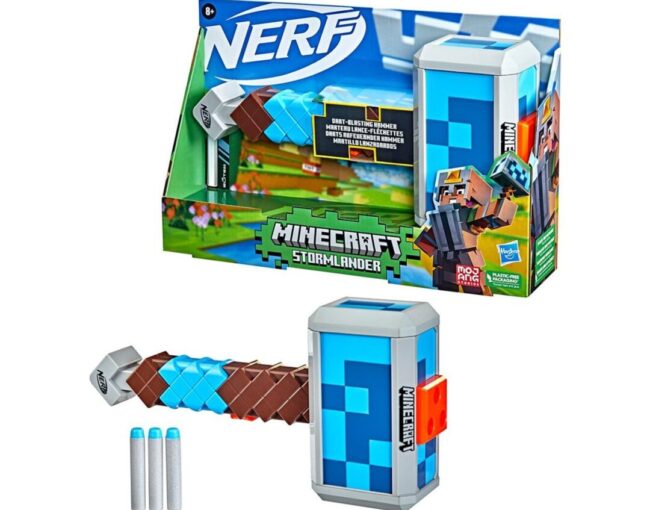 Hasbro Nerf: Minecraft Stormlander - Dart-Blasting Hammer (F4416)