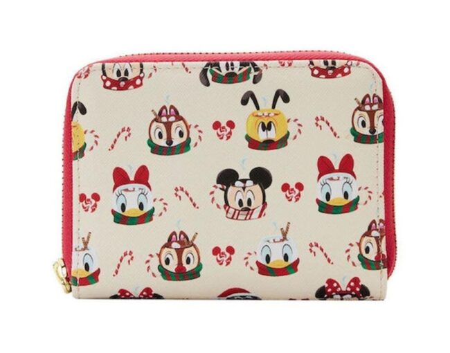 Loungefly Disney - Mickey And Minnie Hot Cocoa Mugs AOP Zip Around Wallet (WDWA2354)