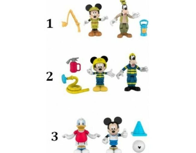 Giochi Preziosi Disney Junior Mickey - Action Figures 2-Pack (7,5cm) (Random) (MCC04520)