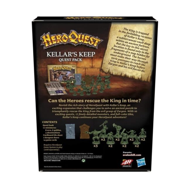 Hasbro Avalon Hill HeroQuest: Kellar's Keep Quest Pack (Expansion) (English Language) (F4543) - Image 3