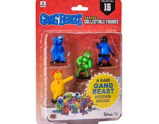 P.M.I. Gang Beasts Collectible Figures - 5 Pack -including 1 rare hidden character (S1) (Random) (GB2040) - Image 3
