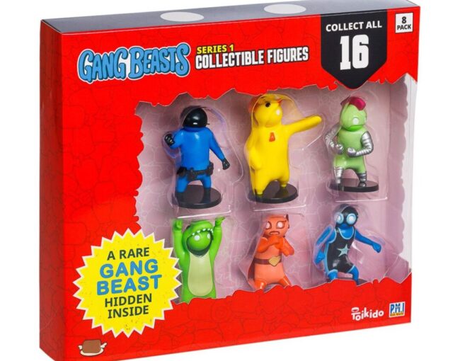 P.M.I. Gang Beasts Collectible Figures - 8 Pack Deluxe Box -including 2 rare hidden characters (S1) (Random) (GB2070)