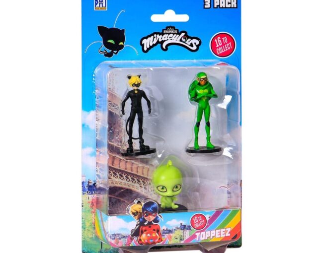 P.M.I. Miraculous Pencil Toppers - 3 Pack (S1) (Random) (MLB2020)