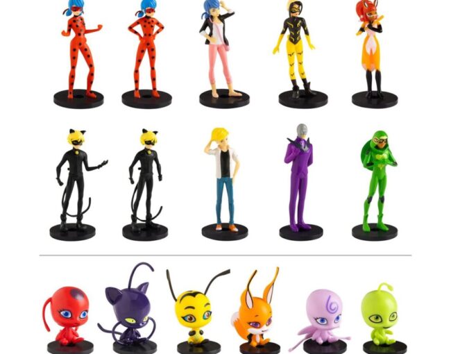 P.M.I. Miraculous Pencil Toppers - 5 Pack -including 1 hidden character (S1) (Random) (MLB2040) - Image 2